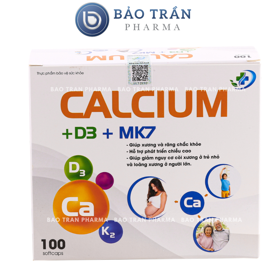 Calcium D3 MK7 bổ sung canxi cho bà bầu, bổ sung canxi và vitamin D3