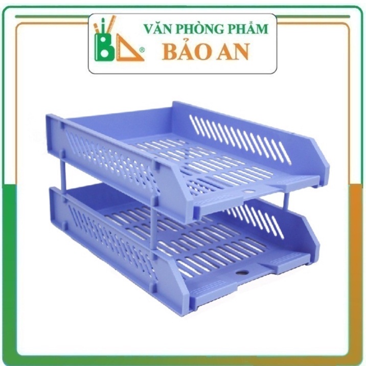 Khay Nhựa 2 Tầng A4 HH S13 6621 Sản Phẩm Tiện Dụng Thường Được Dùng Trong Các Văn Phòng, Trường Học Để Cất Giữ, Bảo Quản, Phân Loại Các Giấy Tờ, Tài Liệu