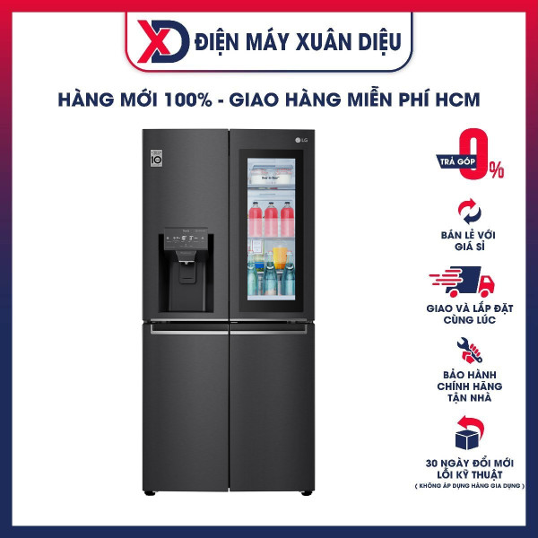 Tủ lạnh LG Inverter 496 lít GR-X22MB - Hàng chính hãng - Chỉ giao TPHCM, Bình Dương