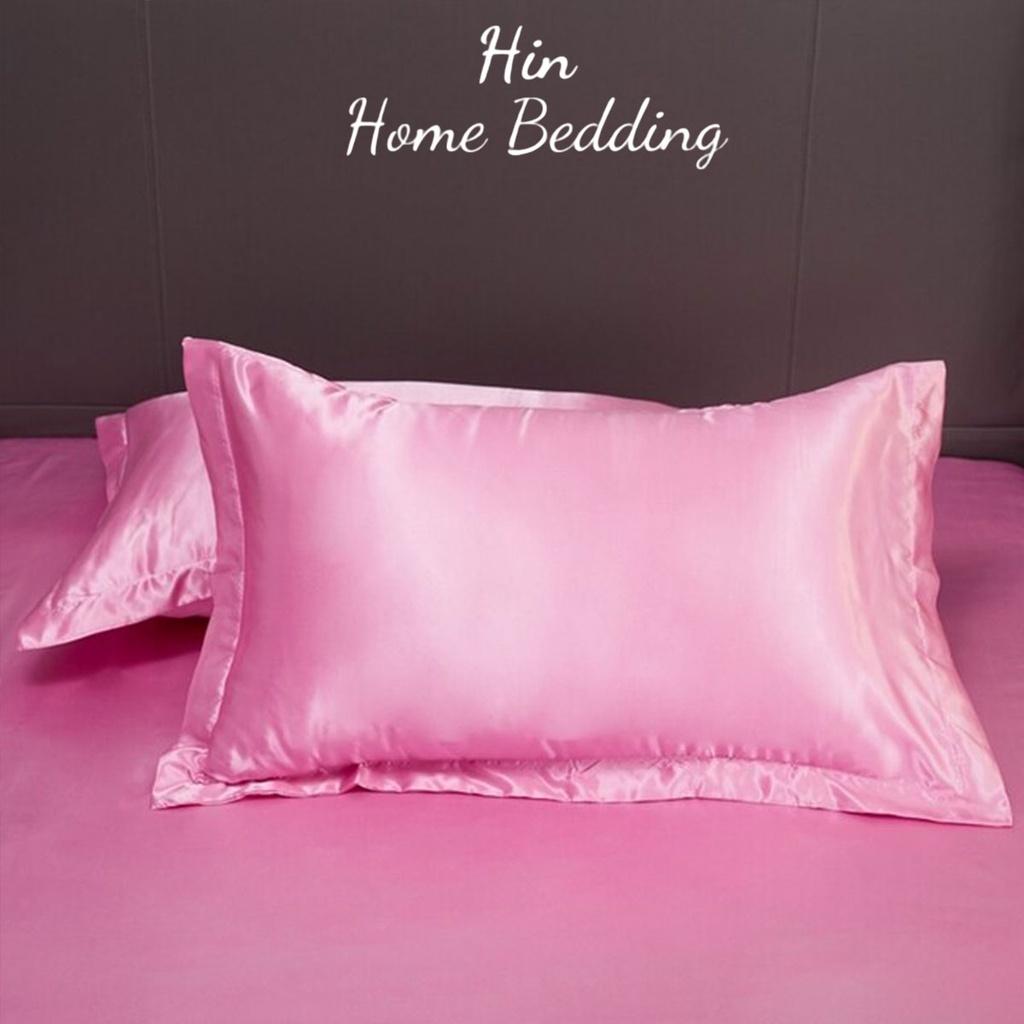 Vỏ Áo Gối Nằm Lụa 50x70cm Hin Home Bedding Mẫu 1