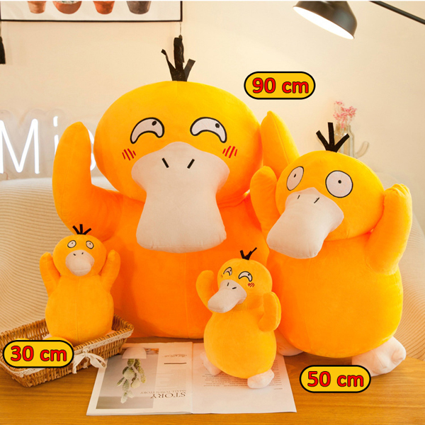 Gấu bông pokemon vịt bối rối Psyduck (30cm---&gt;90cm) hàng chính hãng pokemon mới 100% xịn mịn đẹp cao cấp, an toàn cho trẻ nhỏ