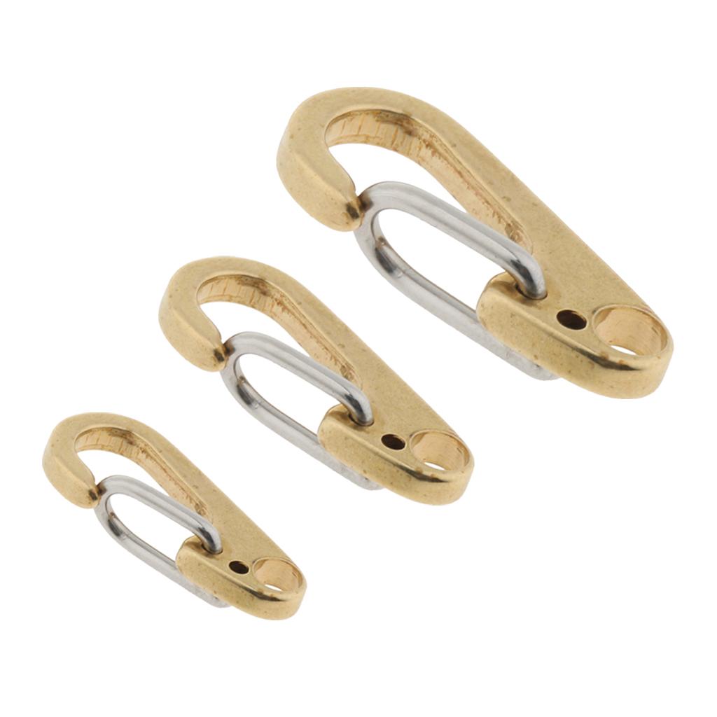 Quickdraw Spring Snap Clip Hook Key Carabiner Keychain Hanging Buckle Clasps