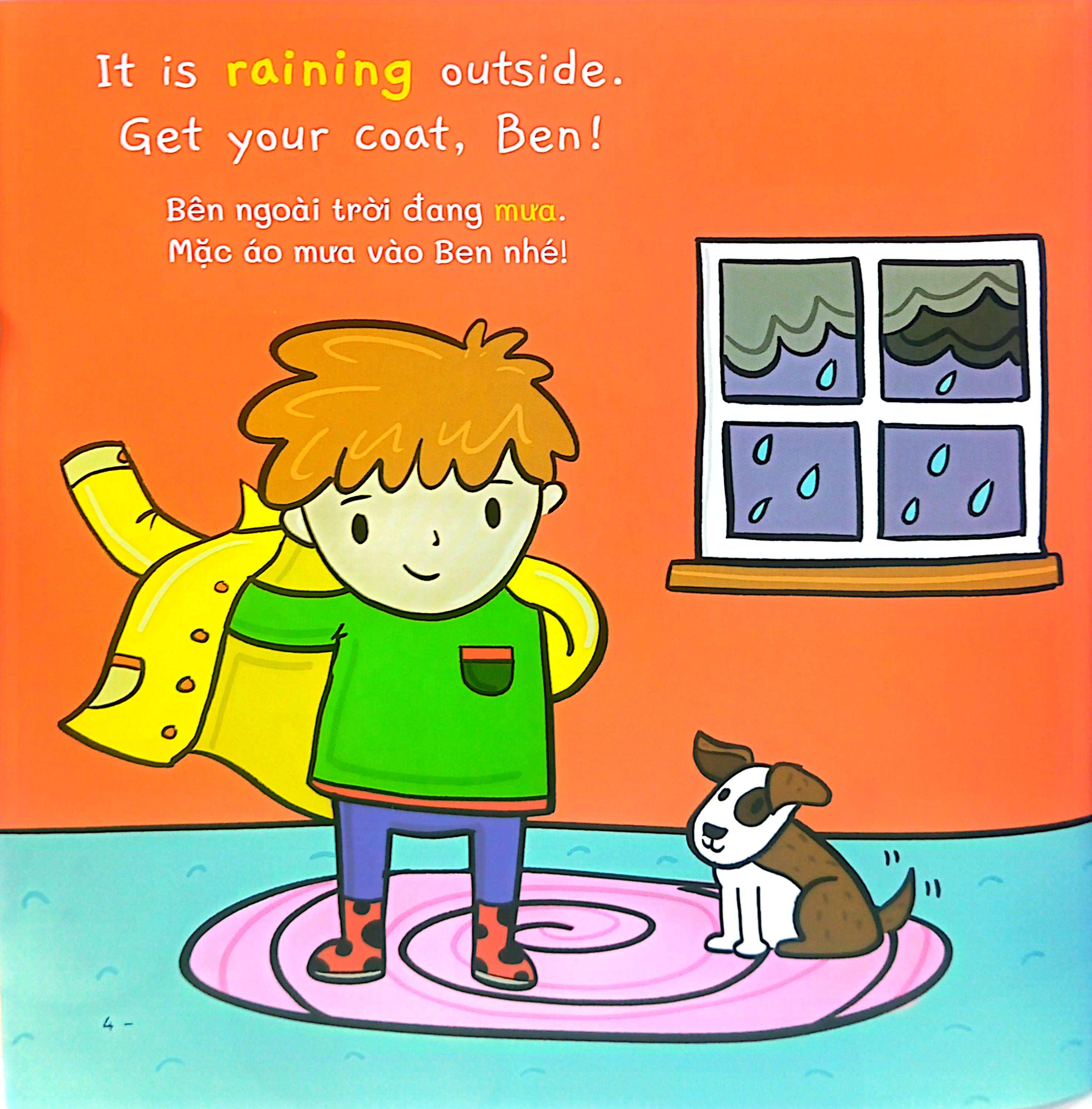 Sách - Ehon Song Ngữ Việt-Anh - My World - Thế Giới Quanh Em - Weather - Thời Tiết