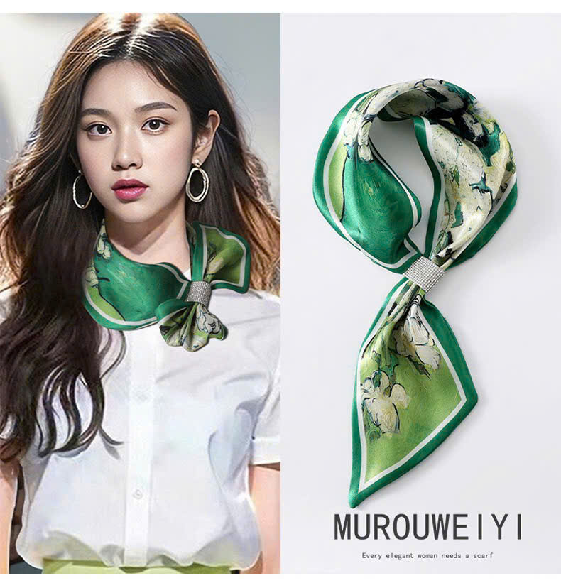 KHĂN LỤA DÀI KHĂN QUÀNG CỔ KHĂN CHOÀNG LỤA BĂNG ĐÔ TRANG TRÍ NƠ CAO CẤP ĐA NĂNG SANG TRỌNG THANH LỊCH MÃ 18-38