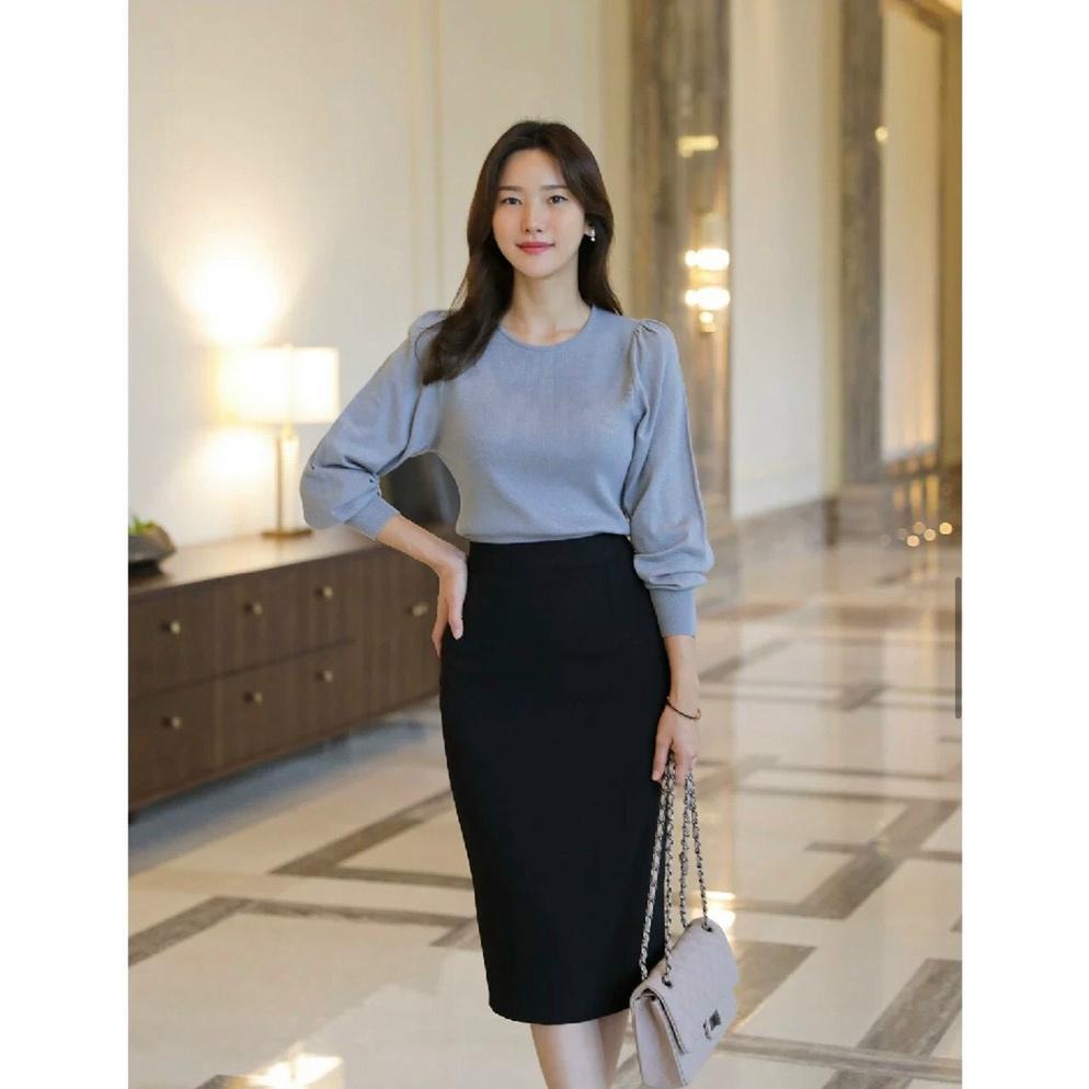 Chân váy bút chì chân váy công sở chất co giãn LEERY CV-01