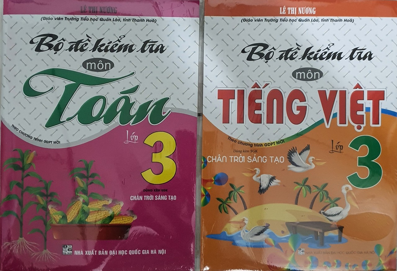 Sách - ComBo Bộ Đề Kiểm Tra Môn Tiếng Việt + Toán Lớp 3 ( Dùng Kèm SGK Chân Trời Sáng Tạo - HA)