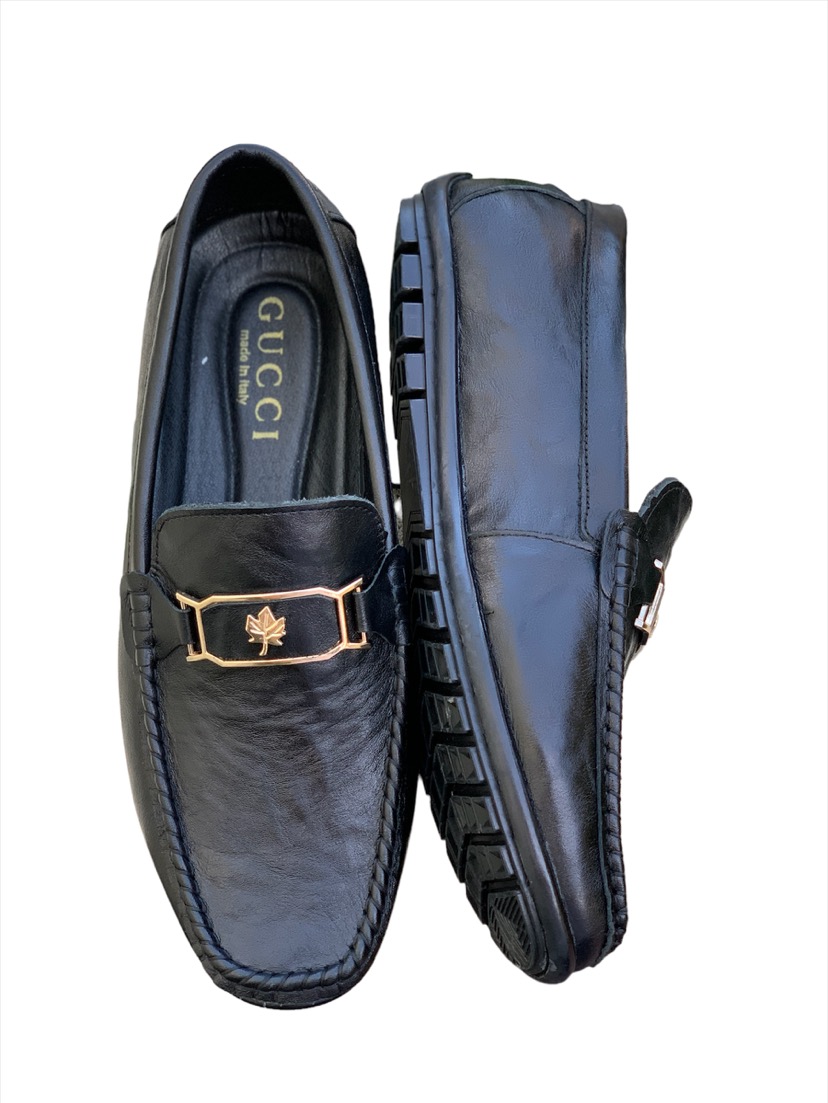 Giầy mọi lười nam da bò Tomshoes, cam kết da thật 100%