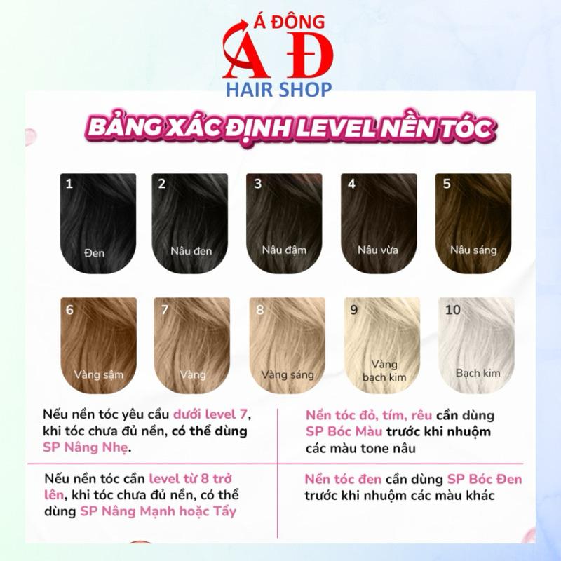 Thuốc Nhuộm Tóc Màu NÂU ĐEN Không Tẩy Khả Năng Phủ Bạc Tốt