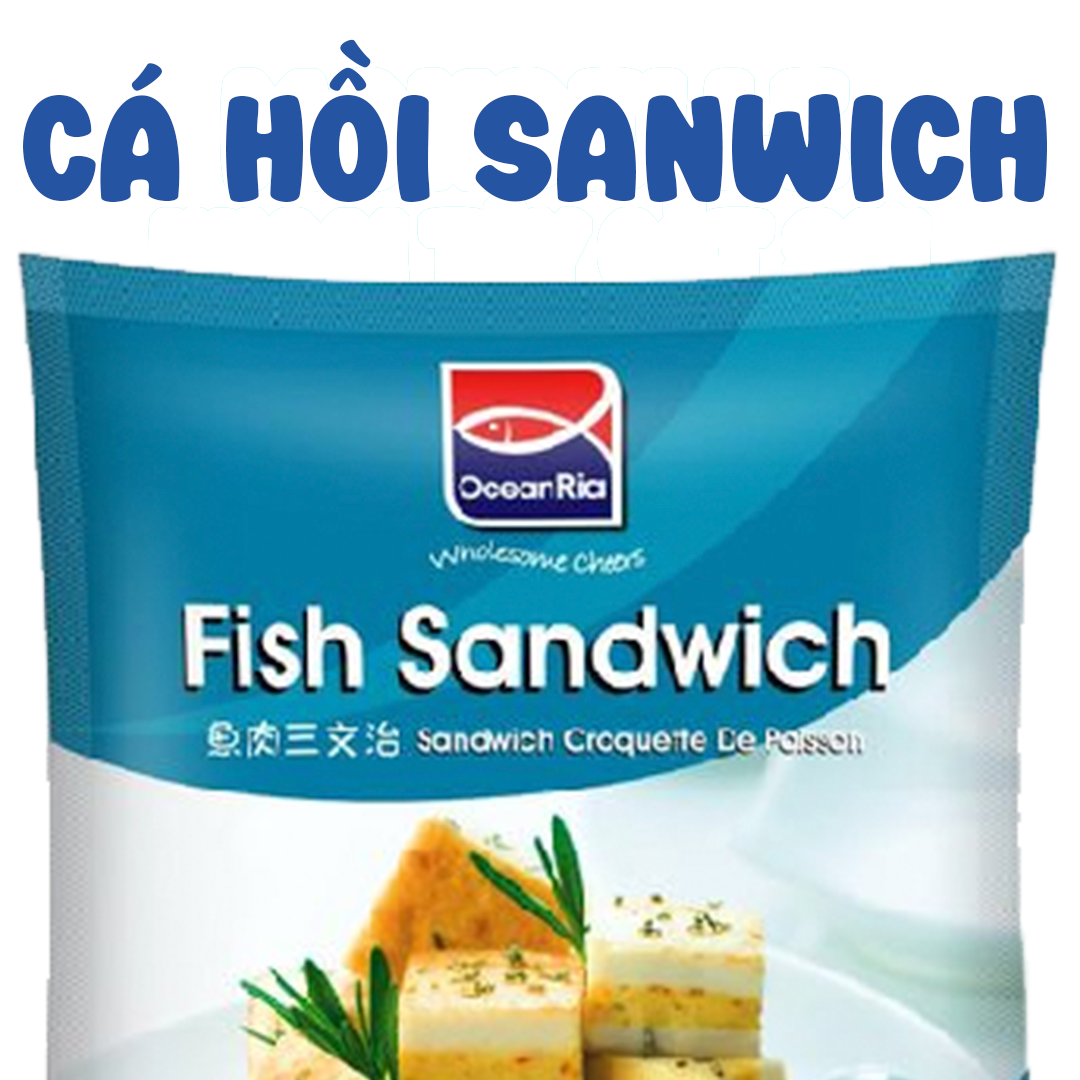 CÁ HỒI SANDWICH 500g - CÁ HỒI SANWICH (Fish Sandwich) 25v - 500g Snack Food - HÀNG PHÂN PHỐI Thức Ăn Ăn Vặt