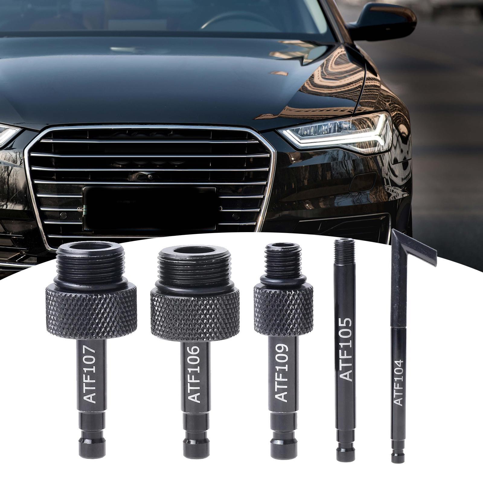 5 Pieces Automotive Transmission Fluid Oil Filling Filler Adapter Aluminum Alloy for 722.9 Dsg 01J 09G Durable