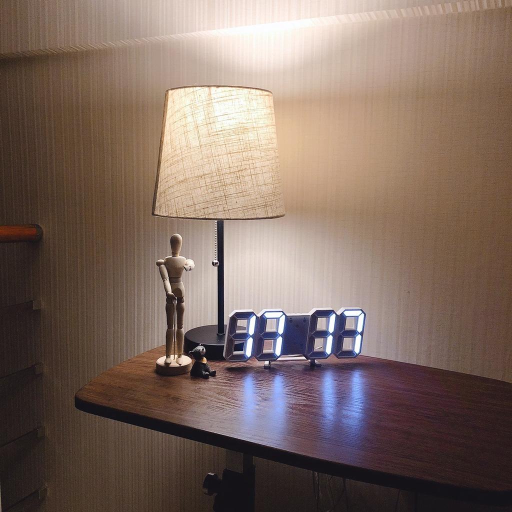 Đồng Hồ Báo Thức Điện Tử Đèn LED 3D Đơn Giản Thời Trang