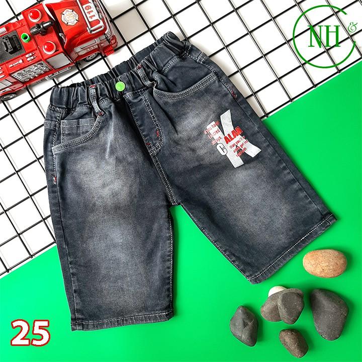 Quần short cho bé 25kg đến 45kg - quần short jean co giãn - NH Shop