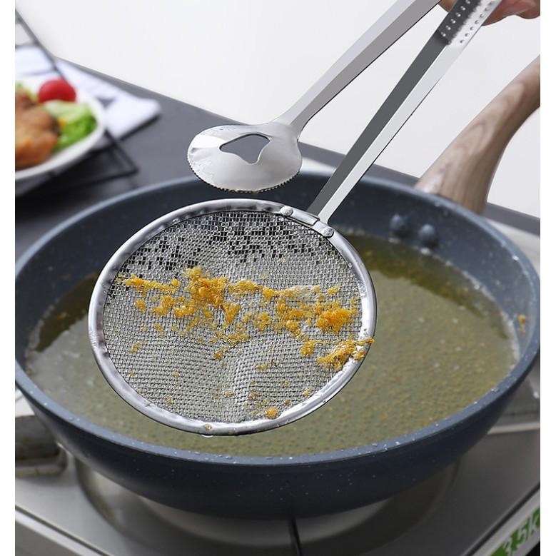 Kẹp Dụng Cụ Gắp Đồ Chiên Đồ Nóng Có Lưới Chống Nóng Ráo Dầu Tiện Lợi