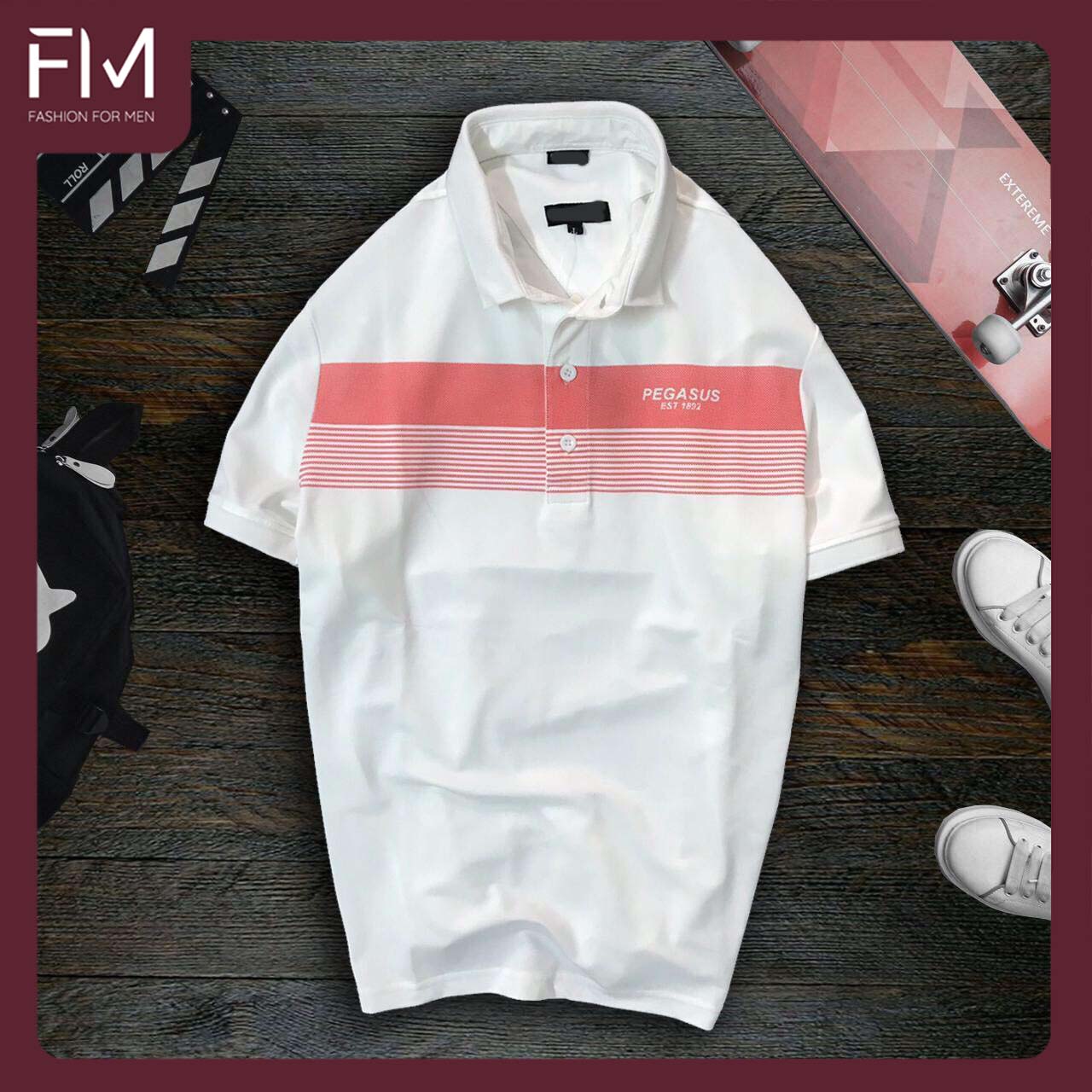 Áo Polo nam cổ bẻ ngắn tay, chất liệu vải cá sấu cotton cao cấp, trẻ trung, năng động – FORMEN SHOP – FMPS105