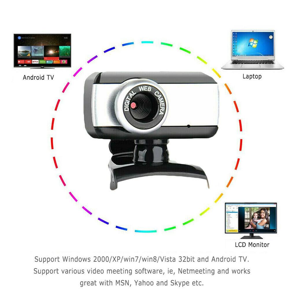 3Pcs HD Web Camera Digital Webcam Built-In Microphone For PC Laptop Desktop