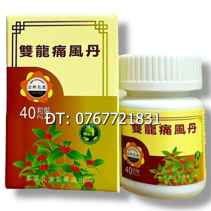Song long Thống phong đan - Hộp 40 viên - Xuất xứ Malaysia - Mã số 1526