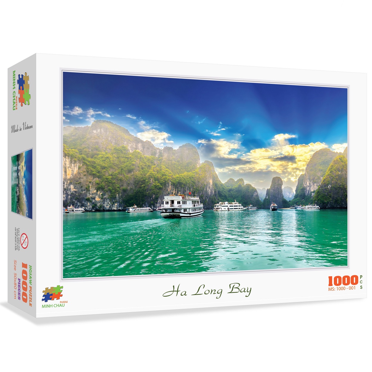 Bộ tranh xếp hình cao cấp 1000 mảnh ghép – Vịnh Hạ Long