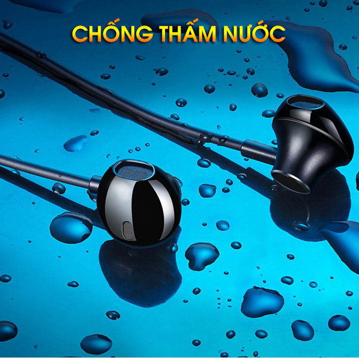Tai nghe nhét tai không dây bluetooth 5.0 chống thấm nước PKCB PF171 07 - Hàng chính hãng