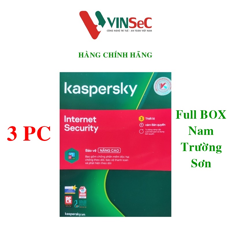 Kaspersky Internet Security Cho 3 Máy Tính - KIS3U - Hàng Chính Hãng