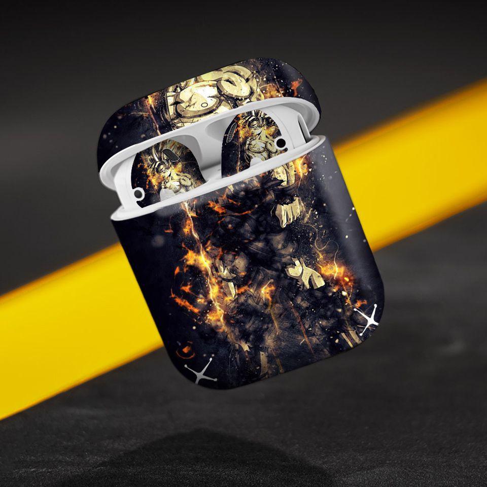 Miếng dán skin cho AirPods in hình Dragon Ball - Goku Super Saiyan 3 - 7vnr79