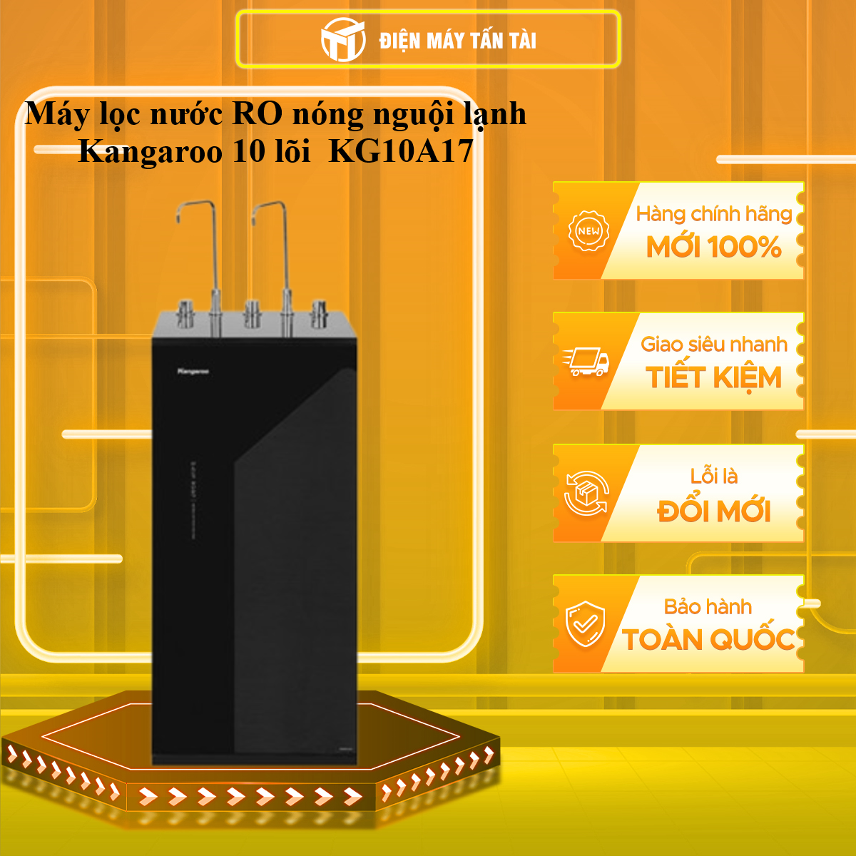 Máy lọc nước RO nóng nguội lạnh Kangaroo 10 lõi  KG10A17  - HÀNG CHÍNH HÃNG - CHỈ GIAO HCM