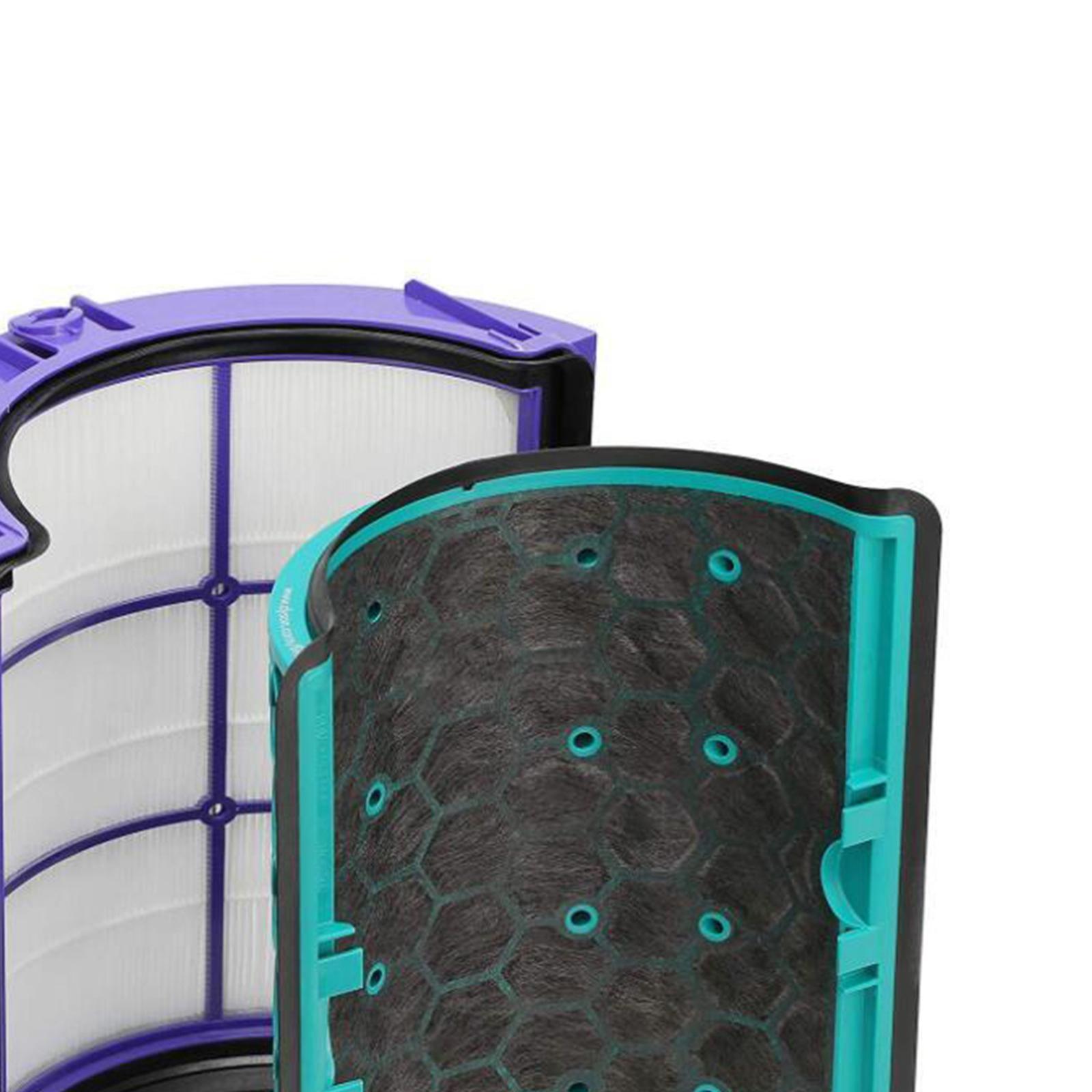 4x Glass HEPA Filter & Activated Carbon Filter for Dyson HP04 HP05