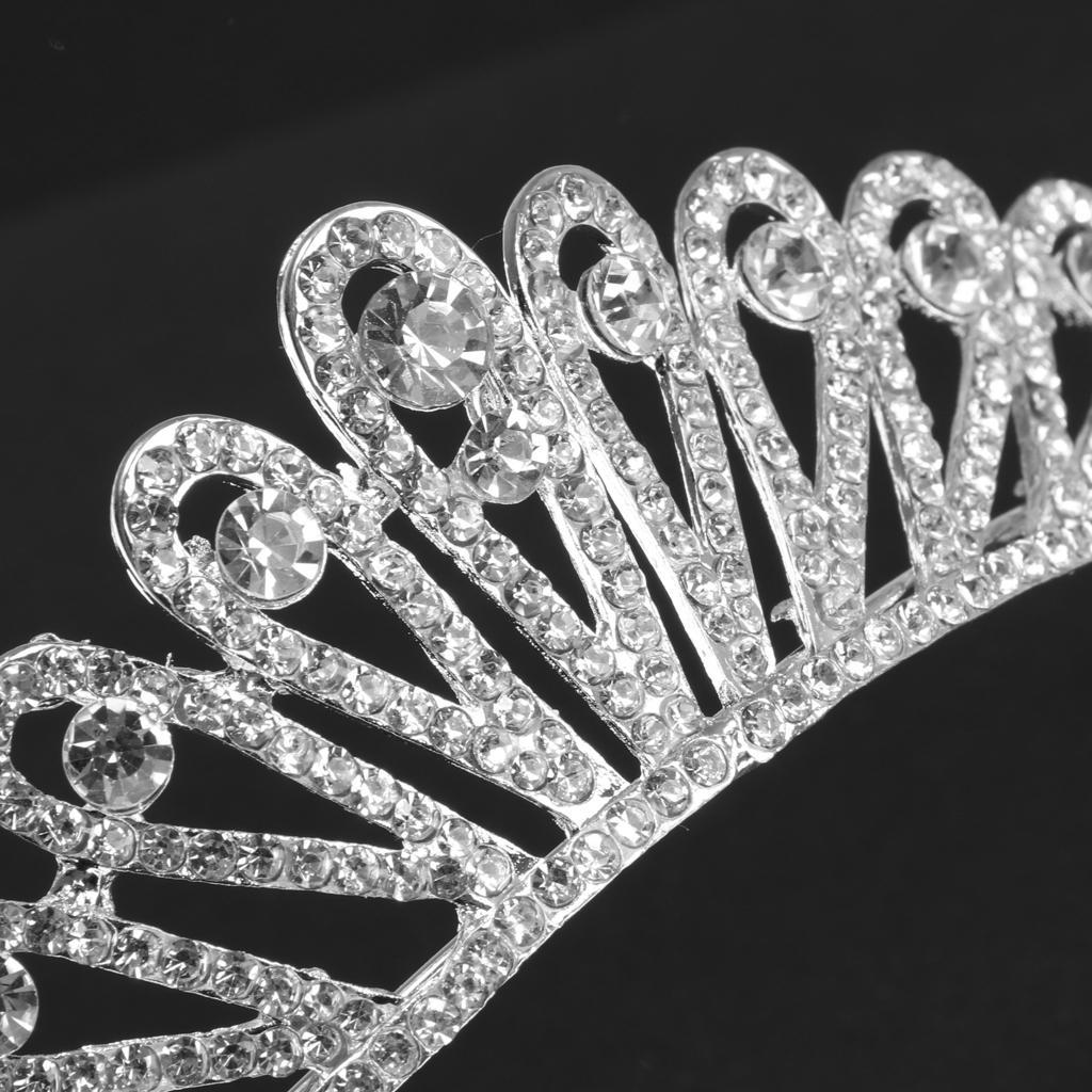 Rhinestone Crown Women Bridal Tiara Wedding Queen Prom Pageant Princess