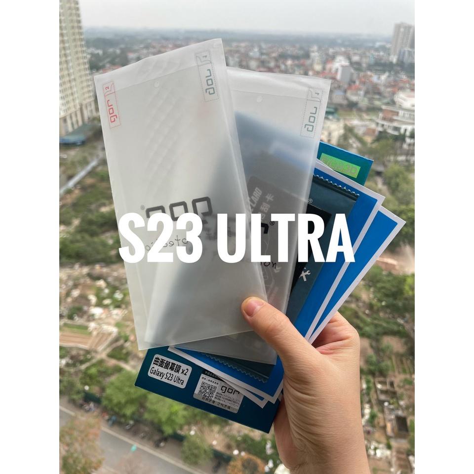 Bộ 2 Miếng Dán Dẻo Cho Samsung S23 Ultra , S23 Ultra 5G Chính Hãng Gor 2 Mặt Trước Hàng Nhập Khẩu