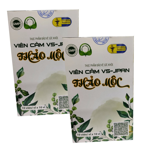 Viên cảm VS-Jpan Thảo mộc giải cảm , mệt mỏi tăng sức đề kháng dành cho bé và phụ nữ mang thai ( 2 hộp )