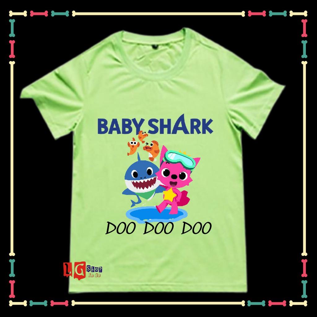 (SALE SỐC) ÁO THUN IN HÌNH BABY SHARK CHO BÉ GÁI - xưởng may giá rẻ