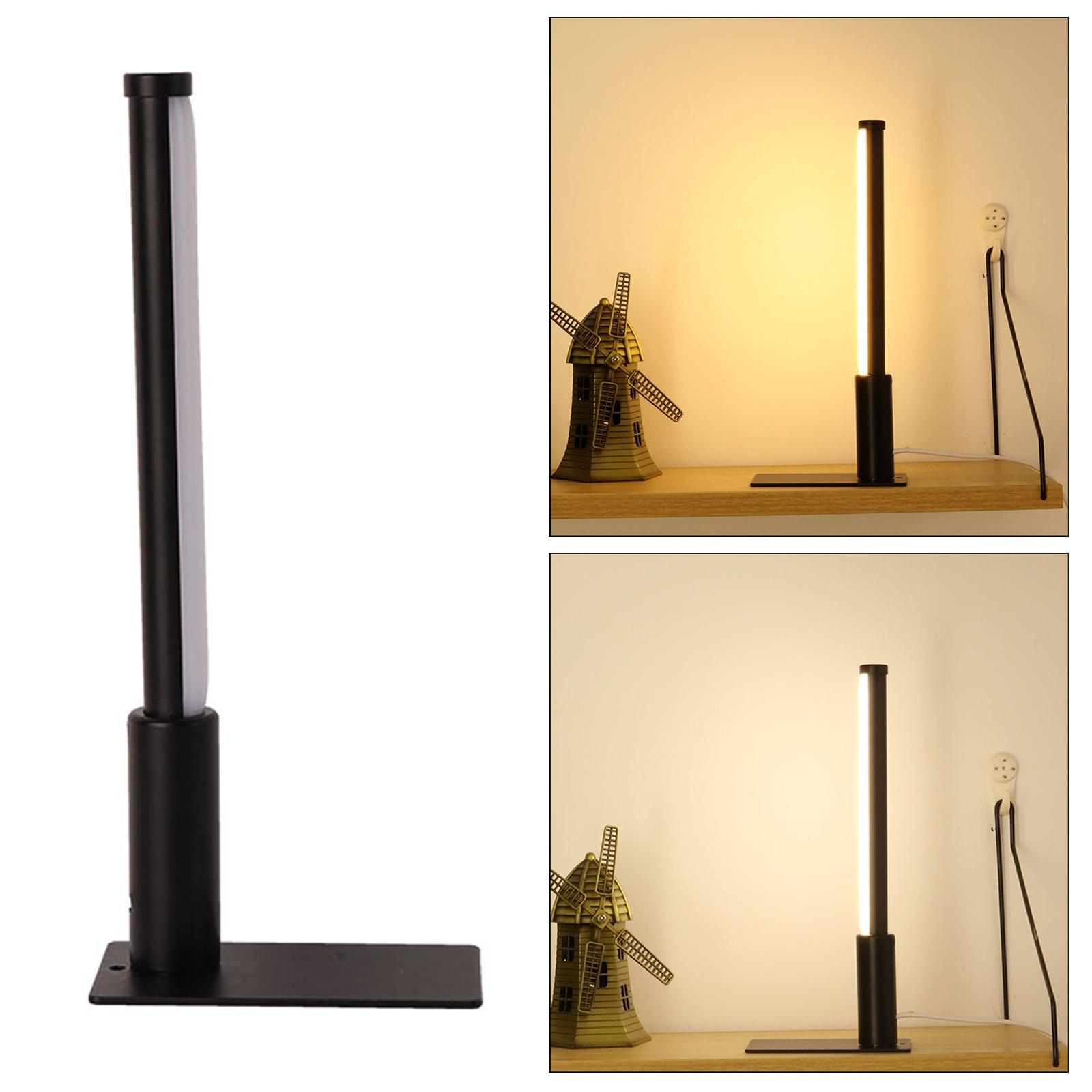LED Desk Lamp Studying Bedside Night Lamps for Bedroom Dorm 3W Black