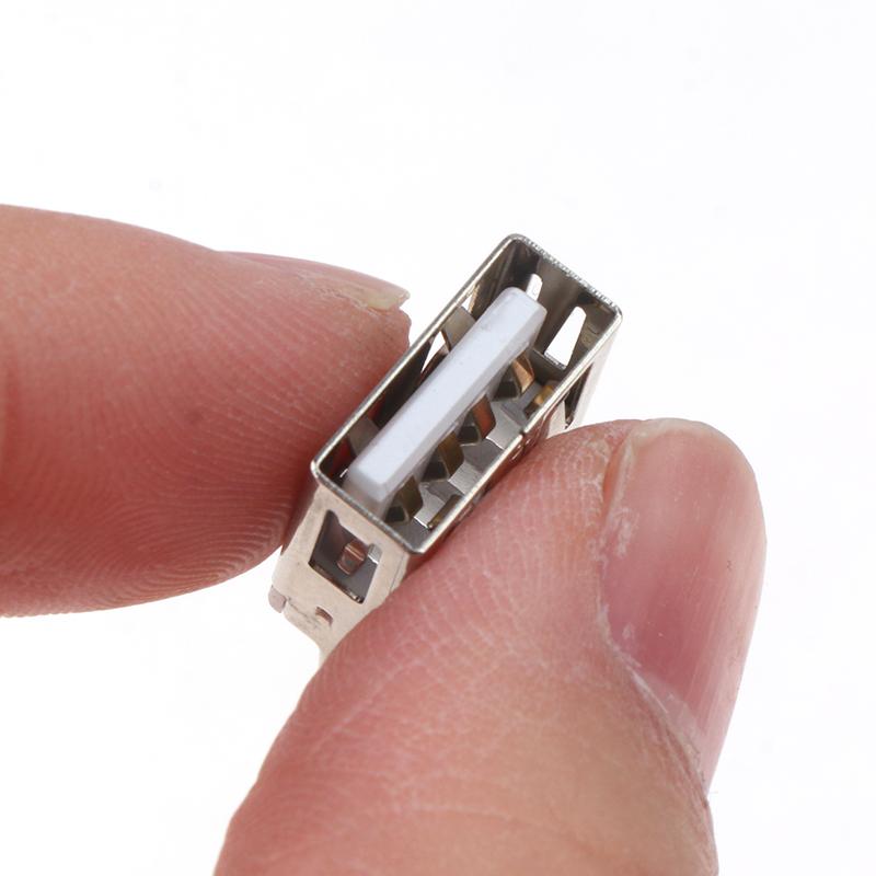 Ổ cắm USB loại A Nữ Dọc 180 độ 4 chân 13,7mm Giao diện USB Nữ Đầu nối giắc cắm hàn Ổ cắm PCB Đầu nối USB Màu sắc: 10 cái