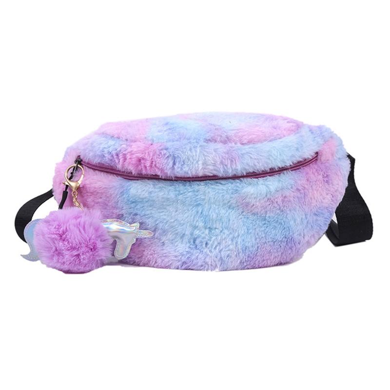 2021 Mới Kỳ Lân Eo Túi Nữ Thời Trang Sang Trọng Đáng Yêu Hông Nữ Bé Gái Dây Đeo Vai Túi Trẻ Em Eo Gói Hoạt Hình điện Thoại