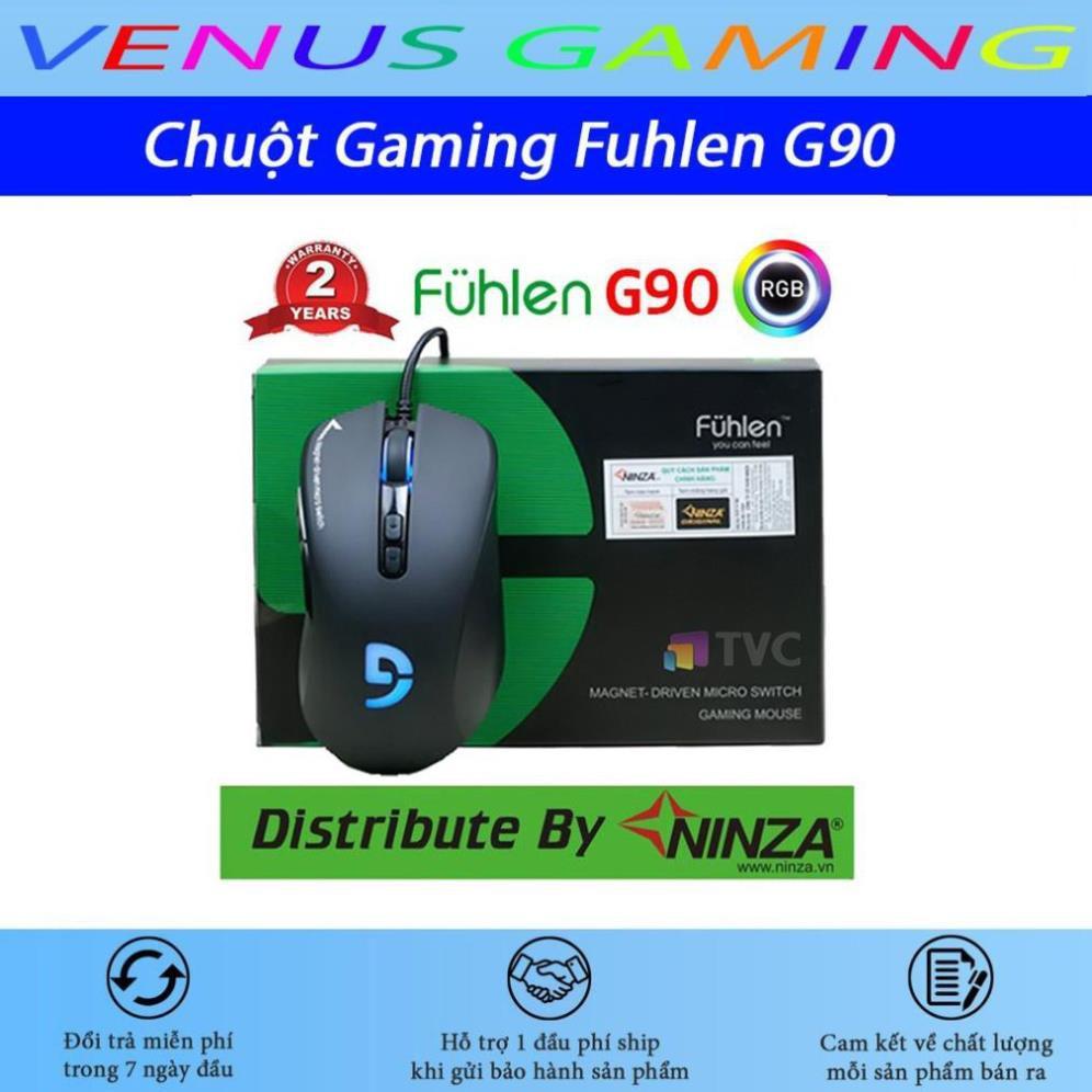 Chuột Gaming Fuhlen G90 - Độ bền bất tử  Tem Ninza chống hàng giả - Hàng Chính hãng