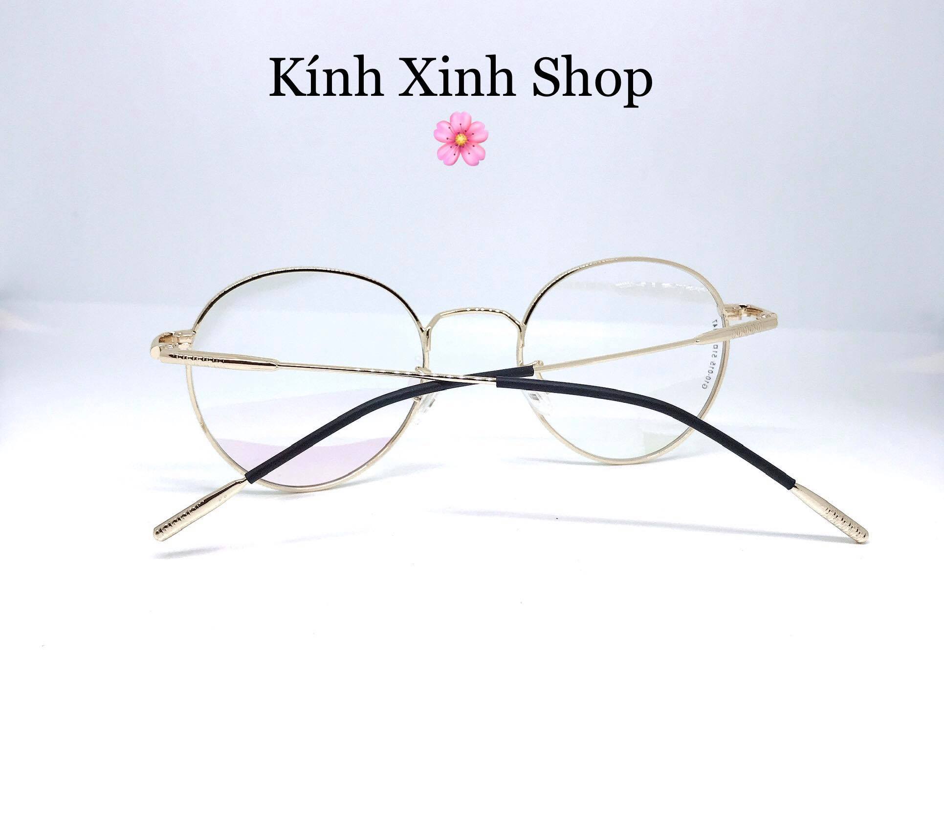 Kính gọng vintage Kim loại Mắt tròn cao cấp (Nhiều màu