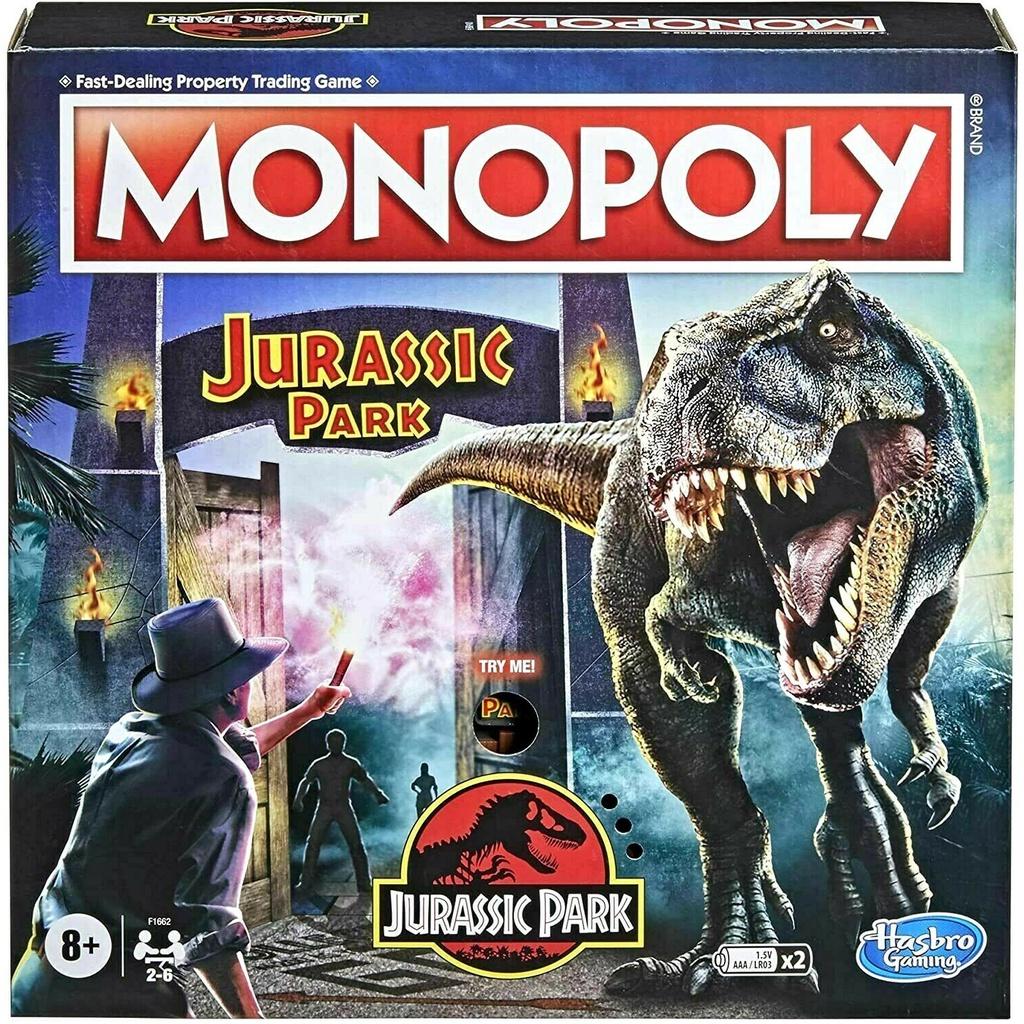 Cờ tỷ phú chủ đề công viên kỷ Jura Monopoly Jurassic Park