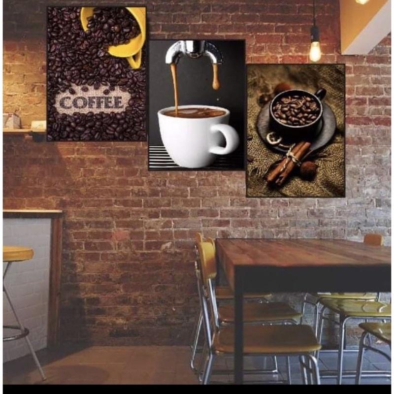 Bộ 3 tranh tráng gương 3d cao cấp/quán cafe/tranh treo tường/spa/phòng khách