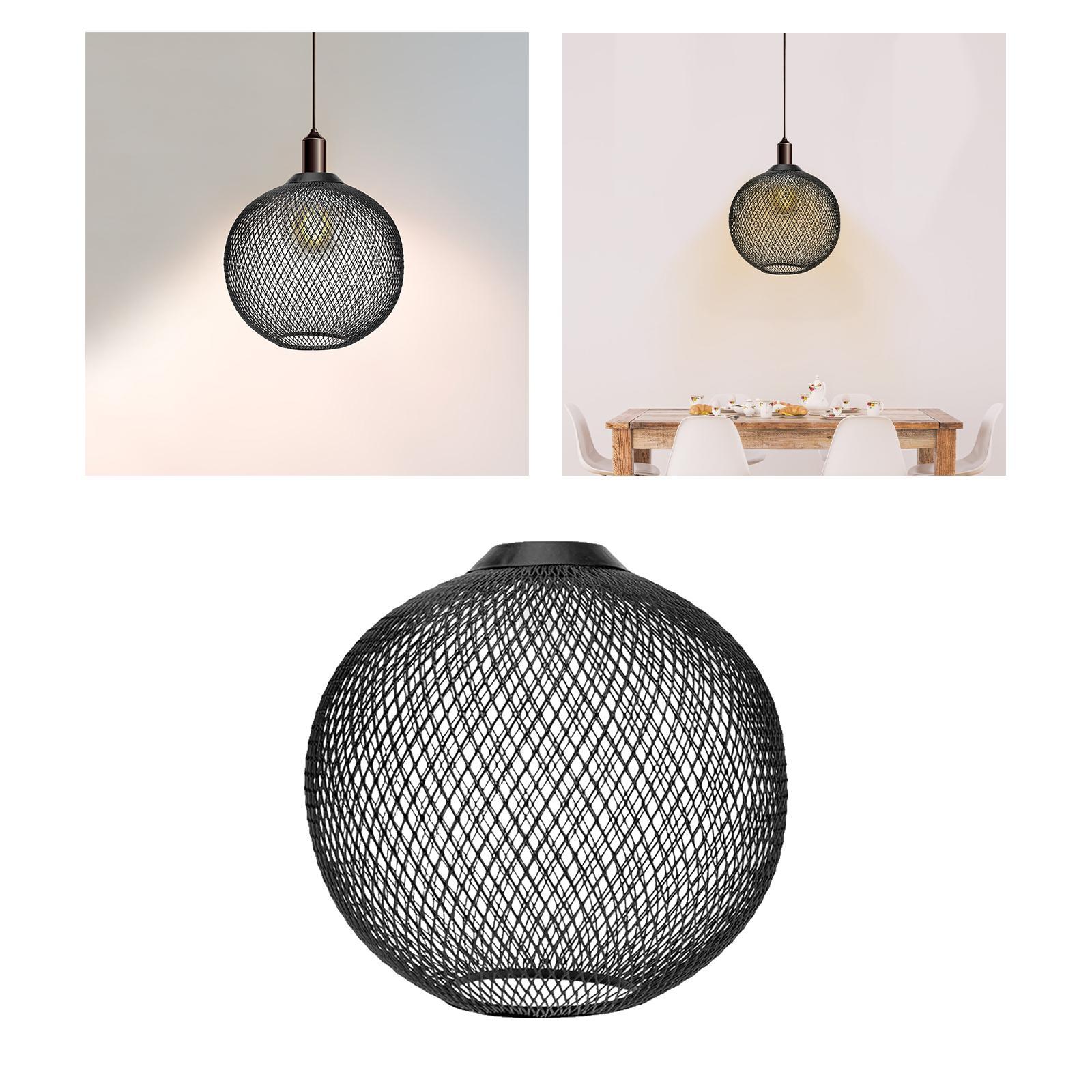 Metal Pendant Lamp Shade Lampshade Chandelier Shade Restaurant Decor Black