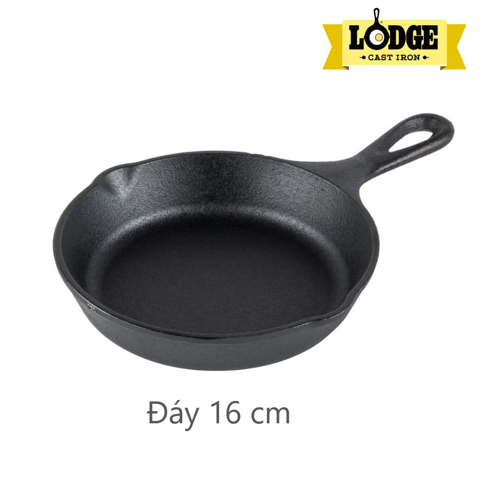 [Chính hãng LOGDE - MỸ] Chảo gang đúc chính hãng Lodge 20.3 cm - L5SK3. Chảo dùng nướng, chiên, xào, áp chảo thực phẩm