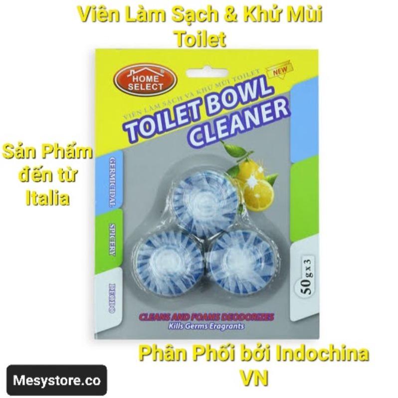 Combo 3 Viên Tẩy Thả Bồn Cầu Home Select Cao Cấp khử mùi diệt khuẩn tẩy toilet sạch mảng bám khử mùi