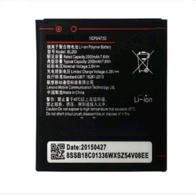 Pin dành cho điện thoại Lenovo A2010 A2580 A2860 A1000 Mã BL253 2000mAh