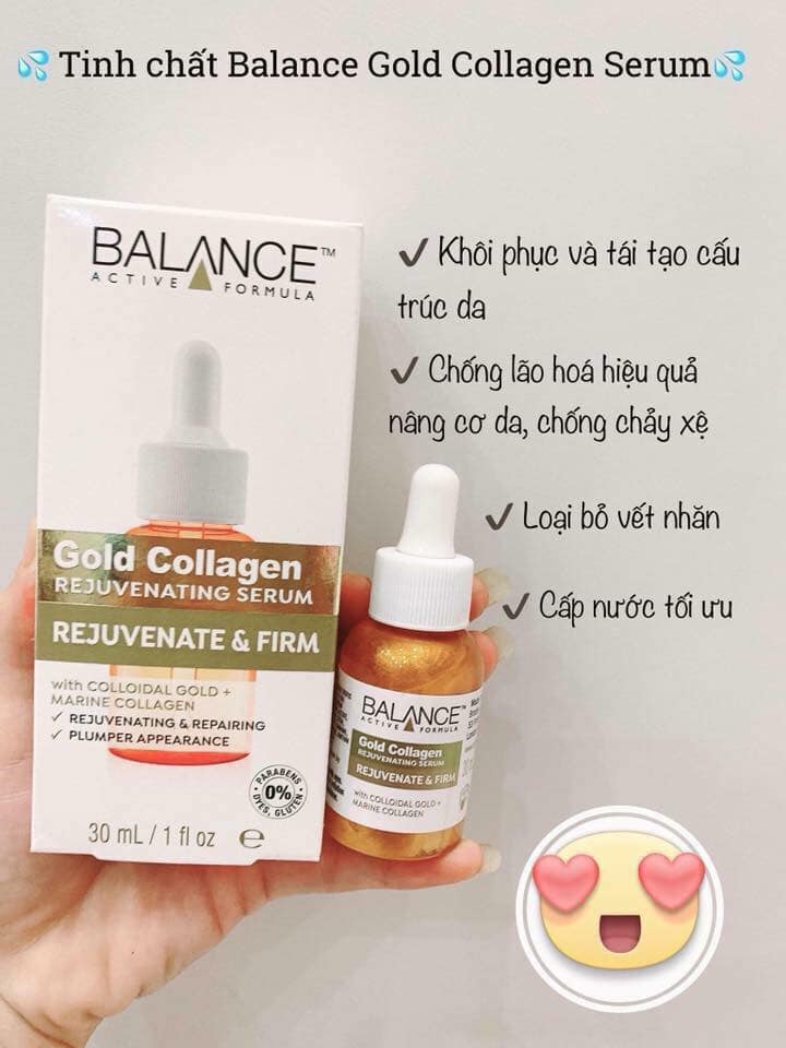 Tinh Chất Tái Tạo Da Chống Lão Hóa Balance Gold Collagen Rejuvenating Serum