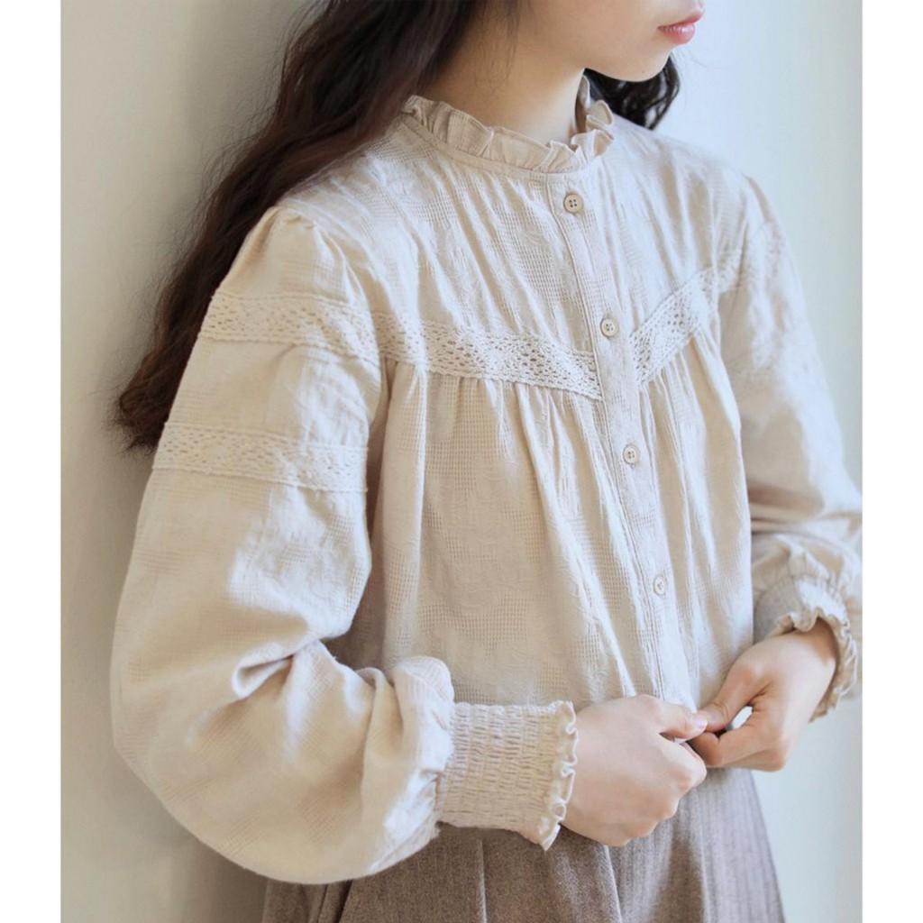 Áo sơ mi babydoll mẫu ulzzang