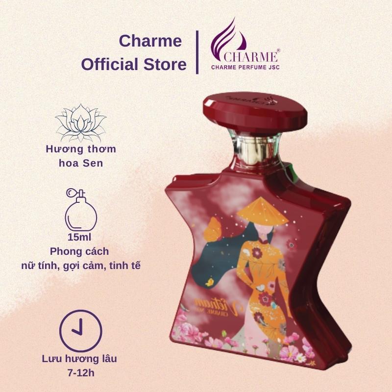 Nước Hoa Nữ CHARME No.1 VIETNAM Hương Thơm Truyền Thống Với Hoa Sen Anh Thảo Và Hoa Lan Nam Phi 100ml