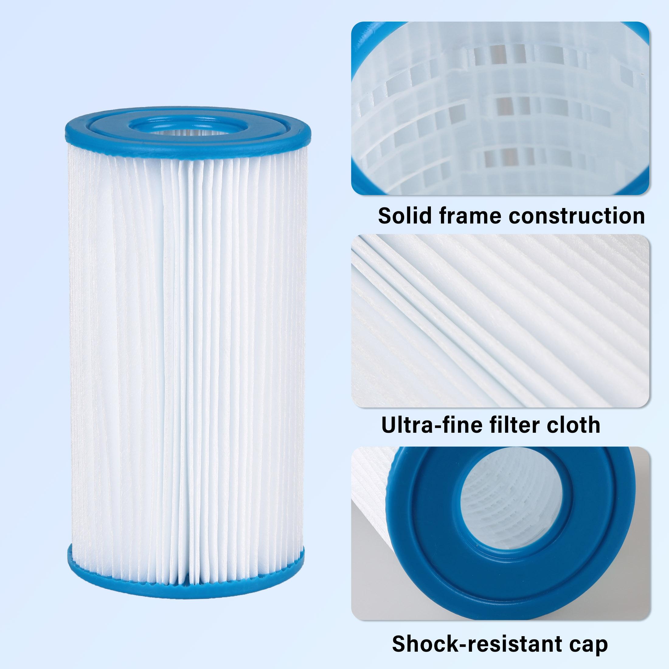 Bộ lọc bể bơi Loại A/C dễ dàng cài đặt, hiệu quả lọc cao