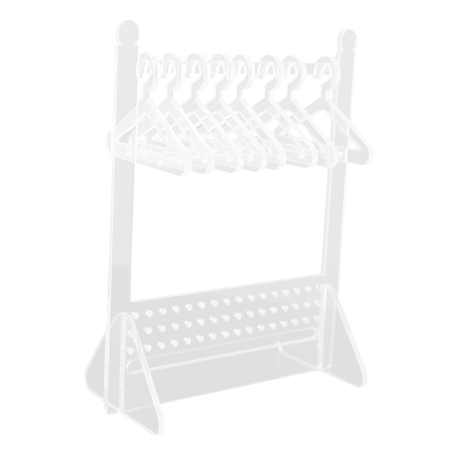 Earring Display Stand Jewelry Organizer with Coat Hanger Decor for Dangle