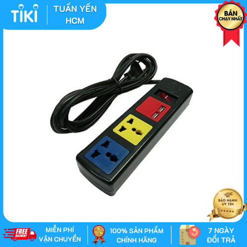Ổ cắm đa năng có cổng sạc USB LIOA 4D32NUSB