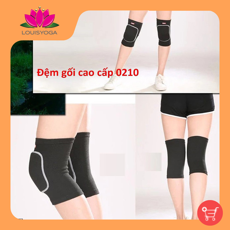 Bảo vệ gối 0210 freesize- Băng bó đầu gối giảm chấn thương khi vận động thể dục thể thao Gym Yoga