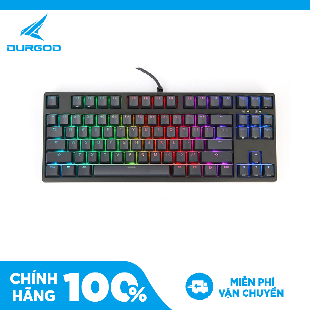 Bàn phím cơ Durgod V87s RGB Cherry Switch - Hàng chính hãng