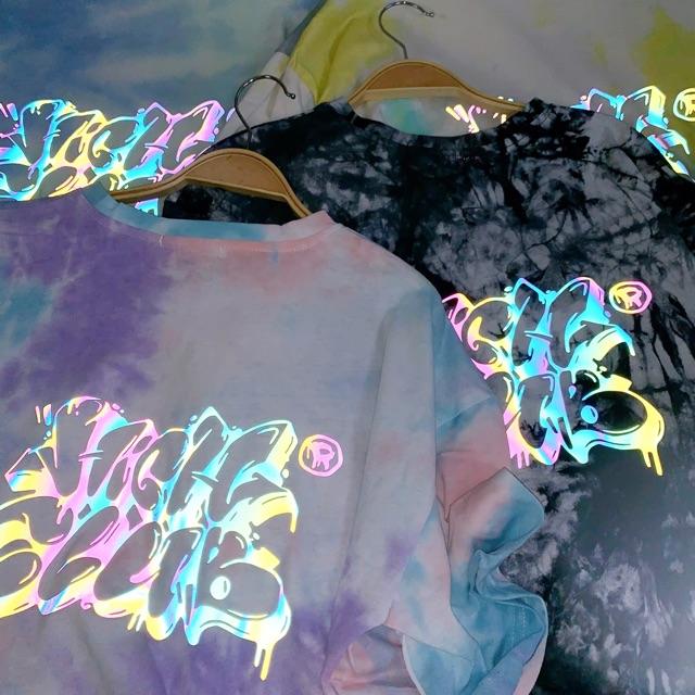 ÁO TIE DYE LOANG MÀU PHẢN QUANG 7 SẮC CẦU VỒNG SIÊU HOT